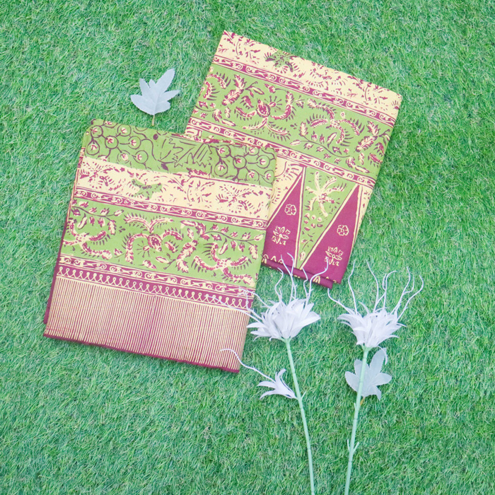 Set Kain Batik Cap Sarung Selendang Jupri