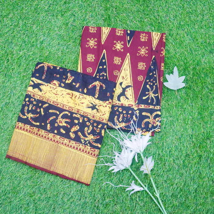 Set Kain Batik Cap Sarung Selendang Jupri