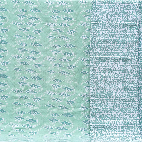 Set Kain Batik Cap Motif Mega Mendung Bahan Dobi