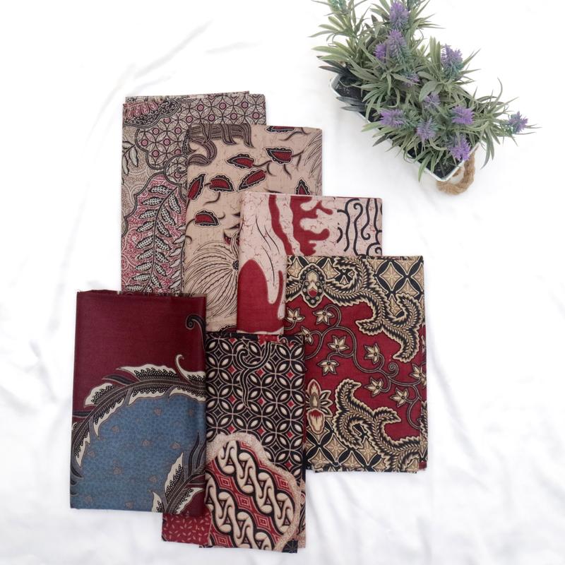 Kain Printing Motif Batik Bahan Katun