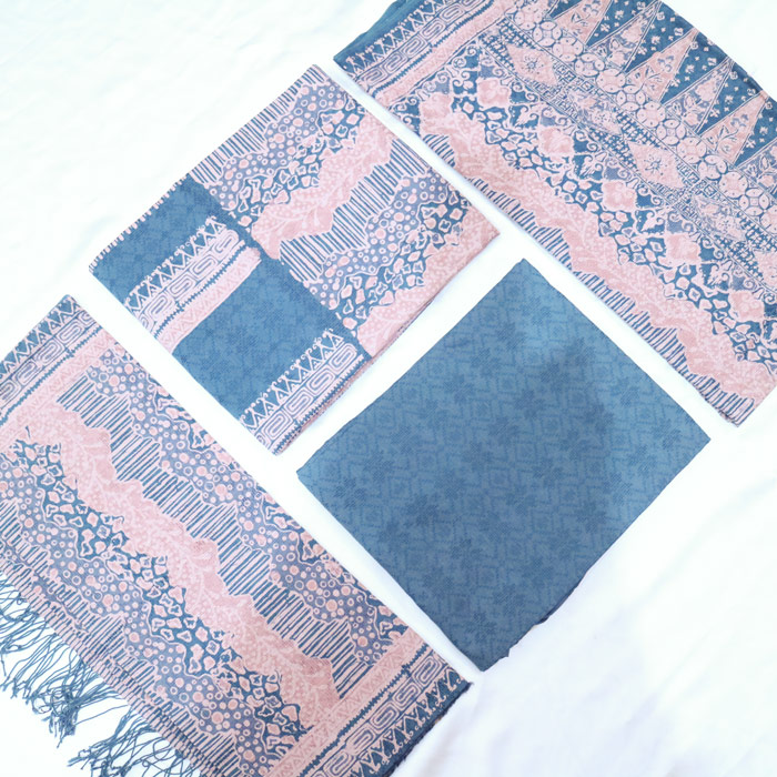 Sarimbit Batik Tulis Bahan Doby Motif Lawasan Sarung Selendang