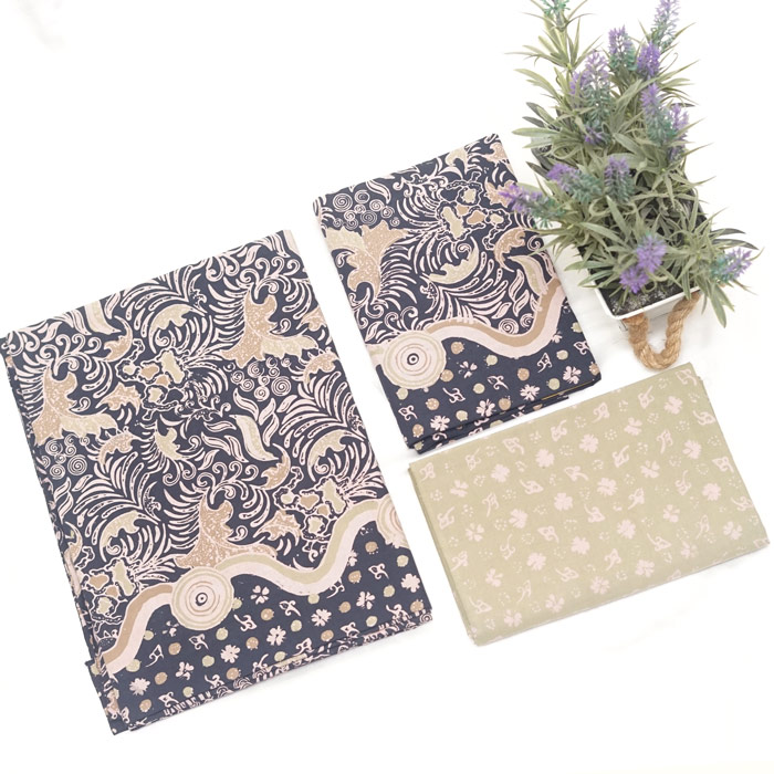 Kain Batik Sarimbit Bahan Katun Motif Lawasan Cirebon Isi 3