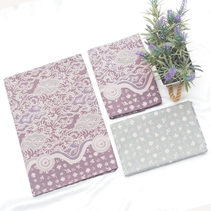 Kain Batik Sarimbit Bahan Katun Motif Lawasan Cirebon Isi 3