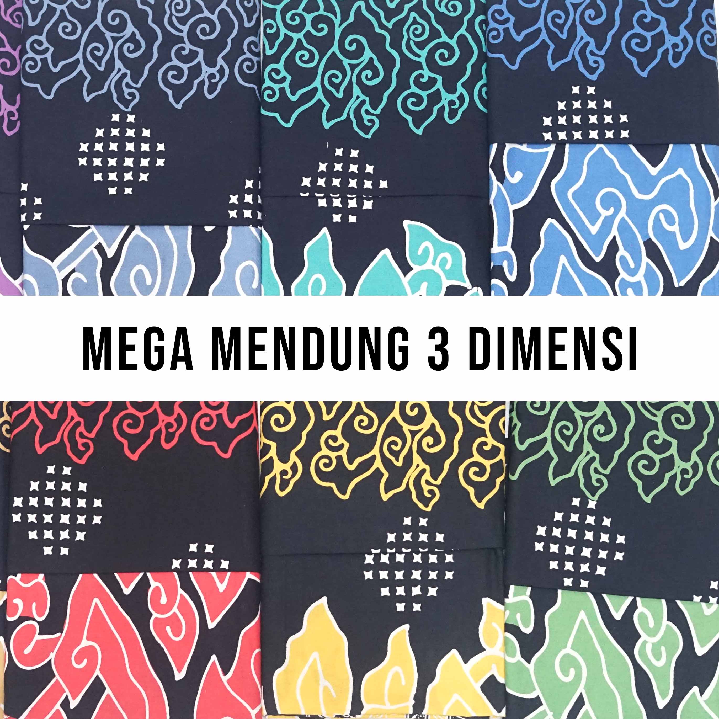 Kain Batik Tulis Motif Megamendung 3 Dimensi