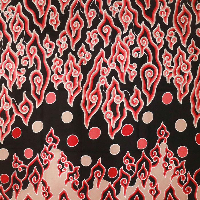 Kain Batik Tulis Mega Mendung Polkadot
