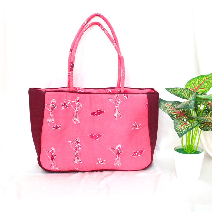 Tas Batik Wanita Kancing dan Resleting