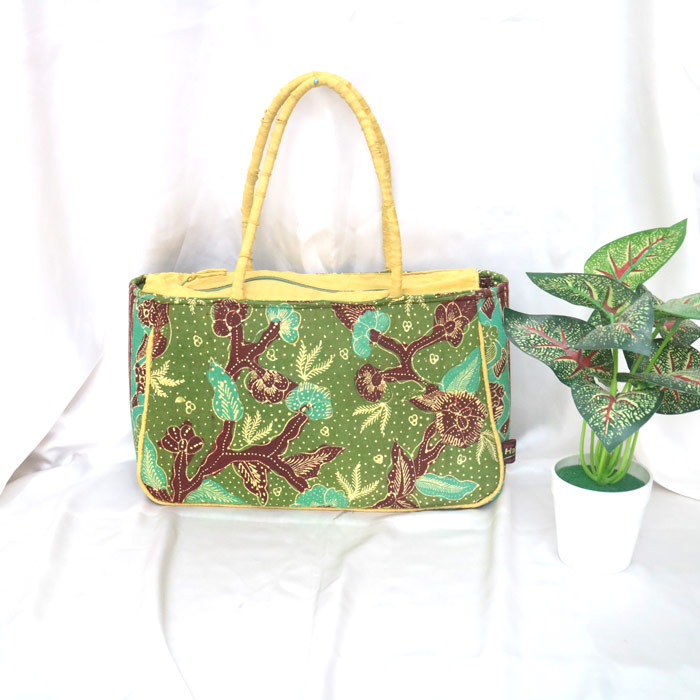 Tas Batik Wanita Kancing dan Resleting