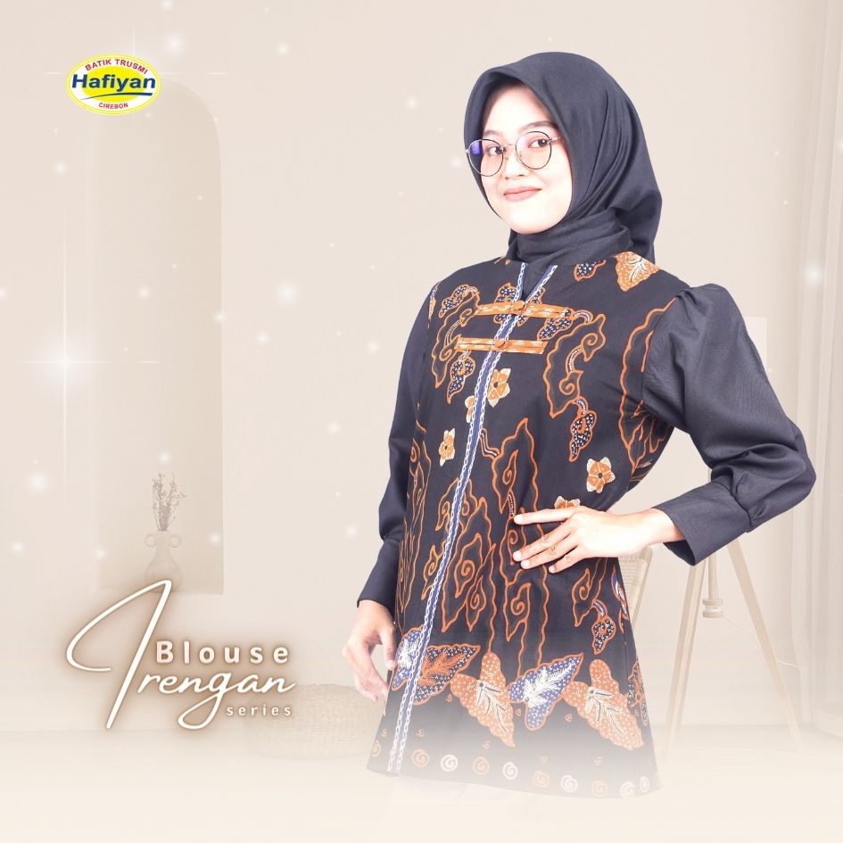 Blouse Batik Megamendung Irengan