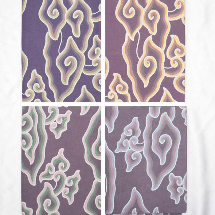 Kain Batik Tulis Motif Mega Mendung Cirebon Full Warna Lawasan