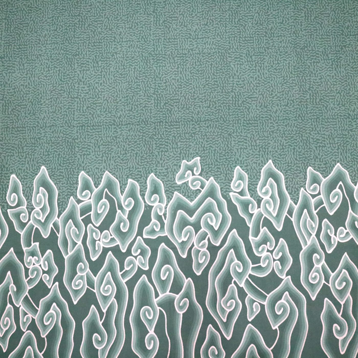 Kain Batik Tulis Motif Mega Mendung Cirebon Kombinasi Beras Tumpah