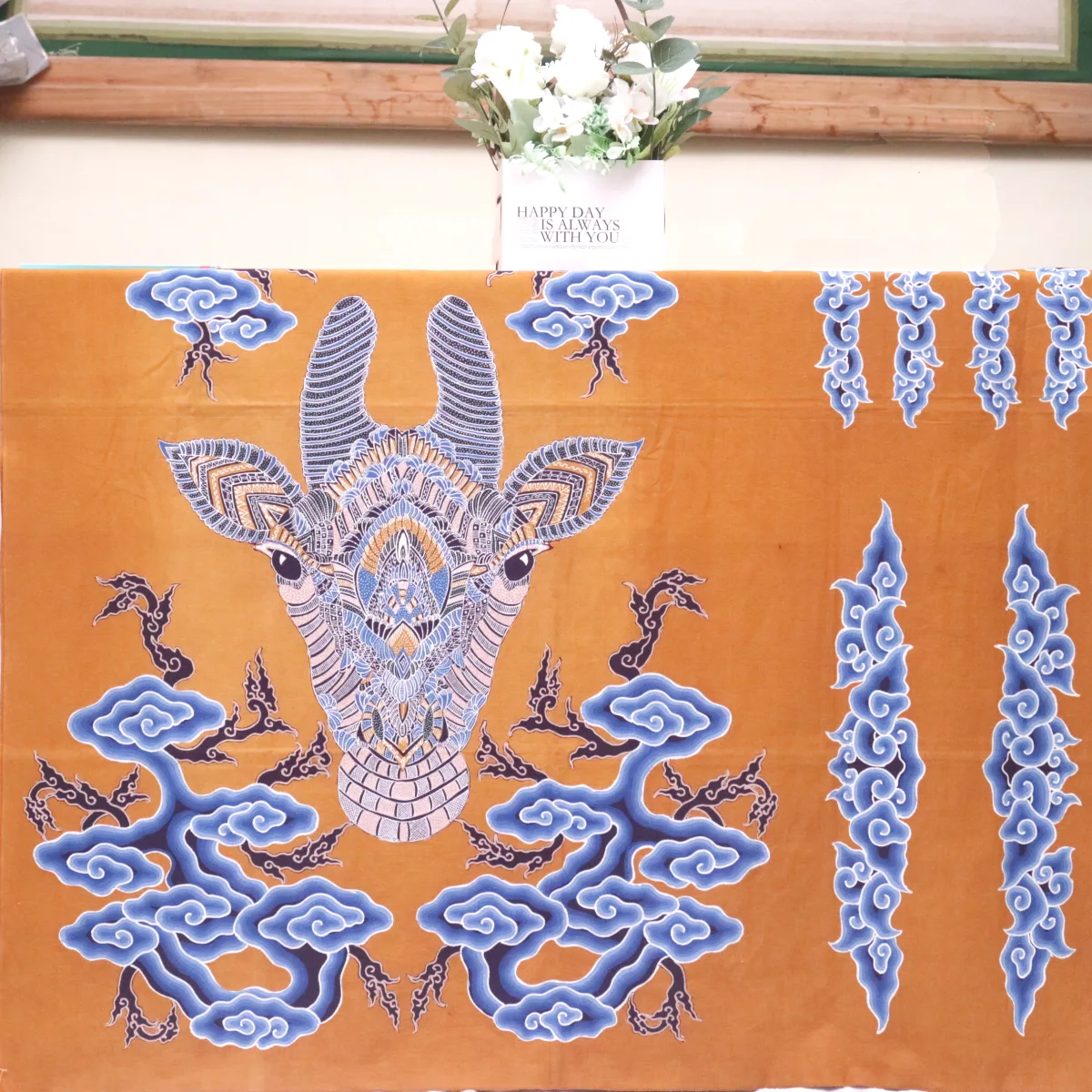 Kain Batik Tulis Bahan Katun Pola Motif Rusa 