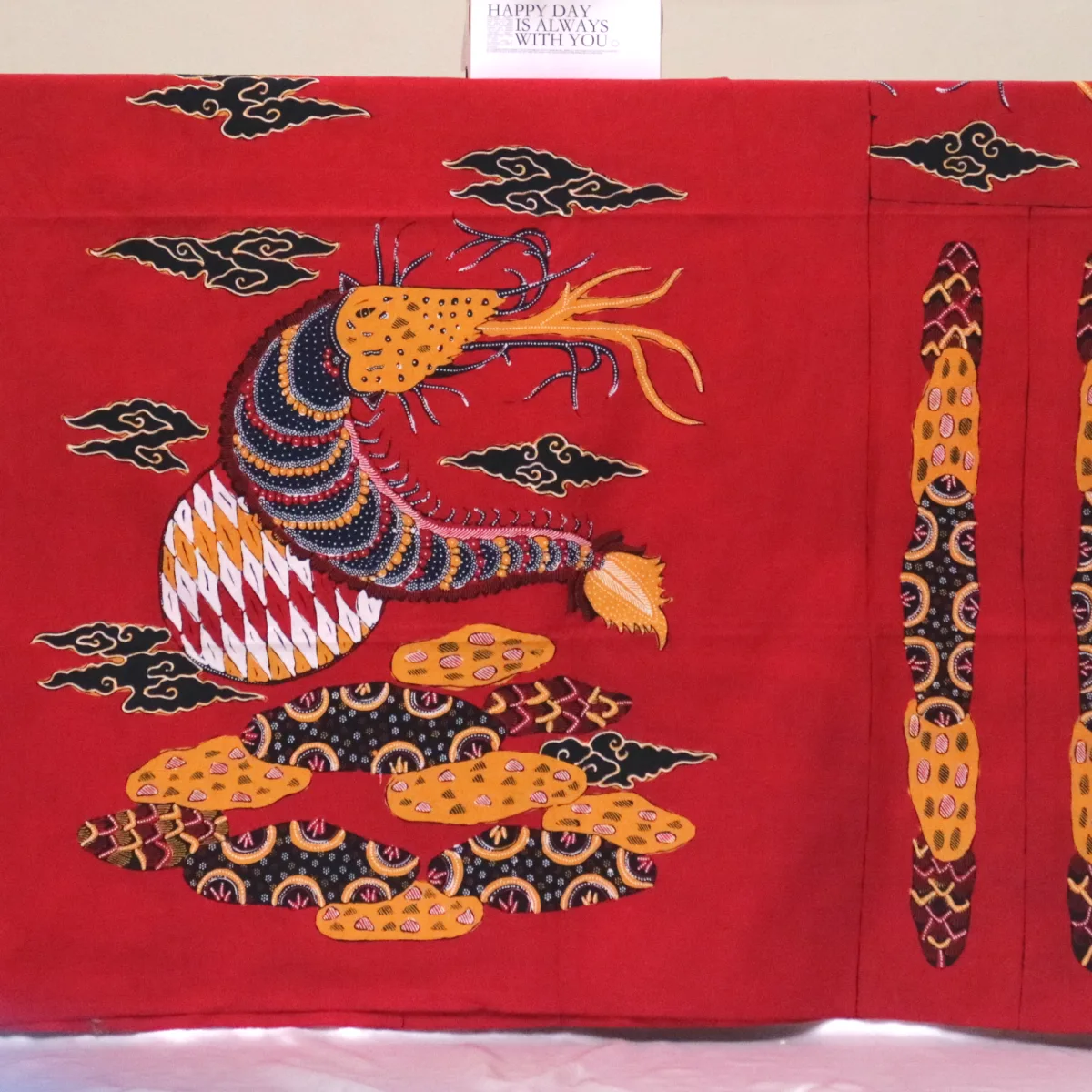 Kain Batik Tulis Bahan Katun Pola Motif Udang