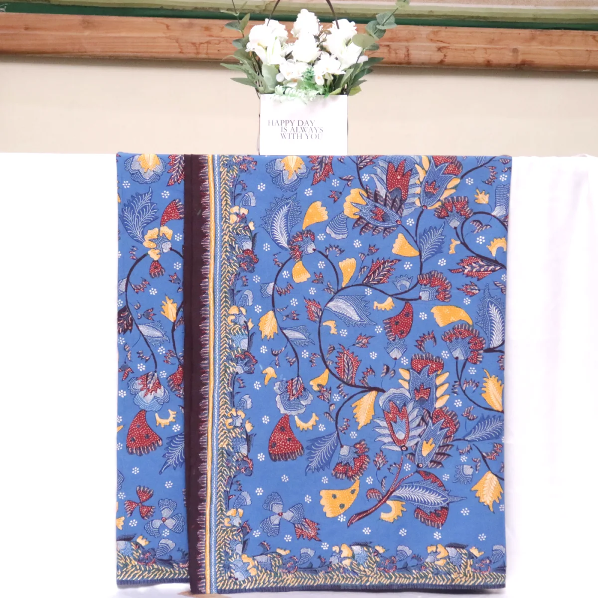 Kain Batik Tulis Premium Bahan Katun Motif Bunga Setaman
