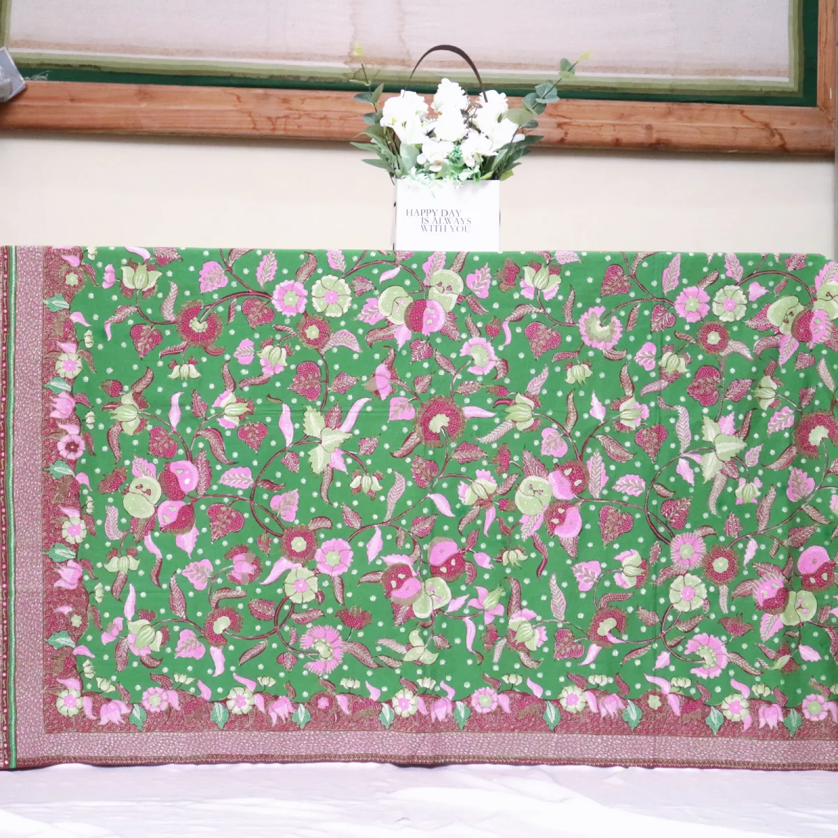 Kain Batik Tulis Premium Bahan Katun Motif Bunga Setaman