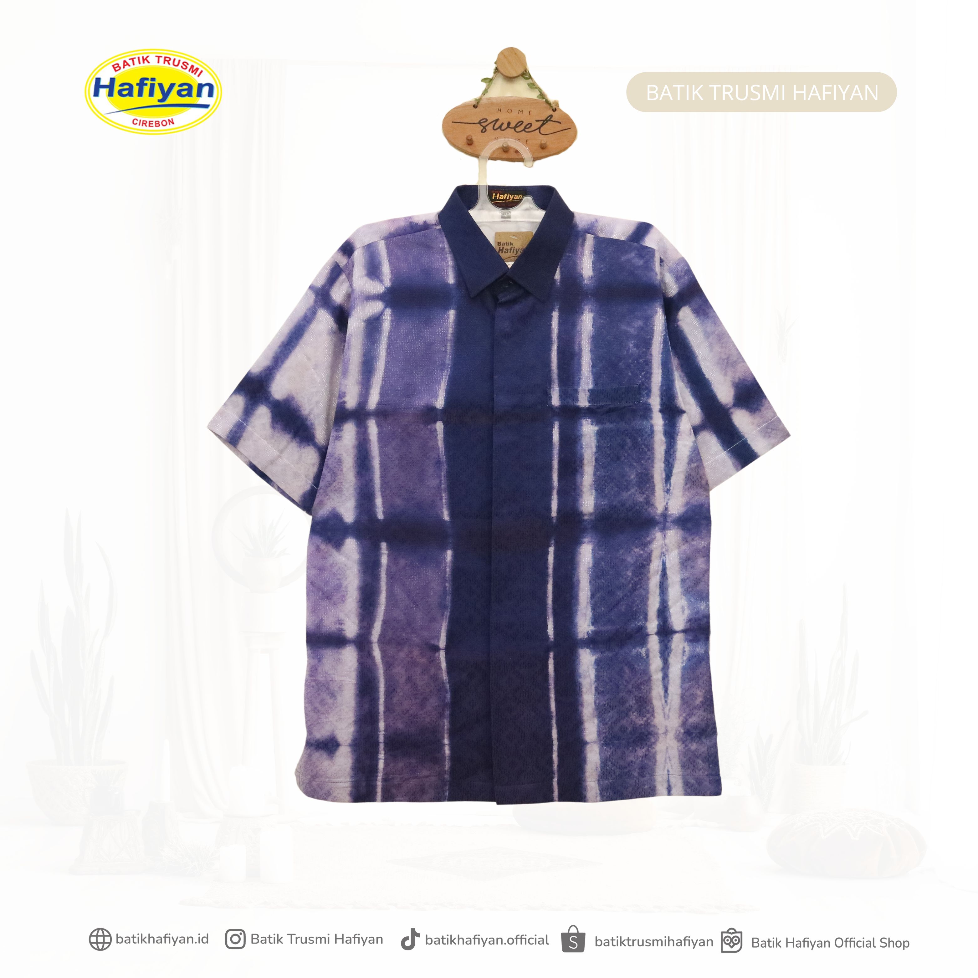 Hem Pria Bahan Doby Motif Jumputan