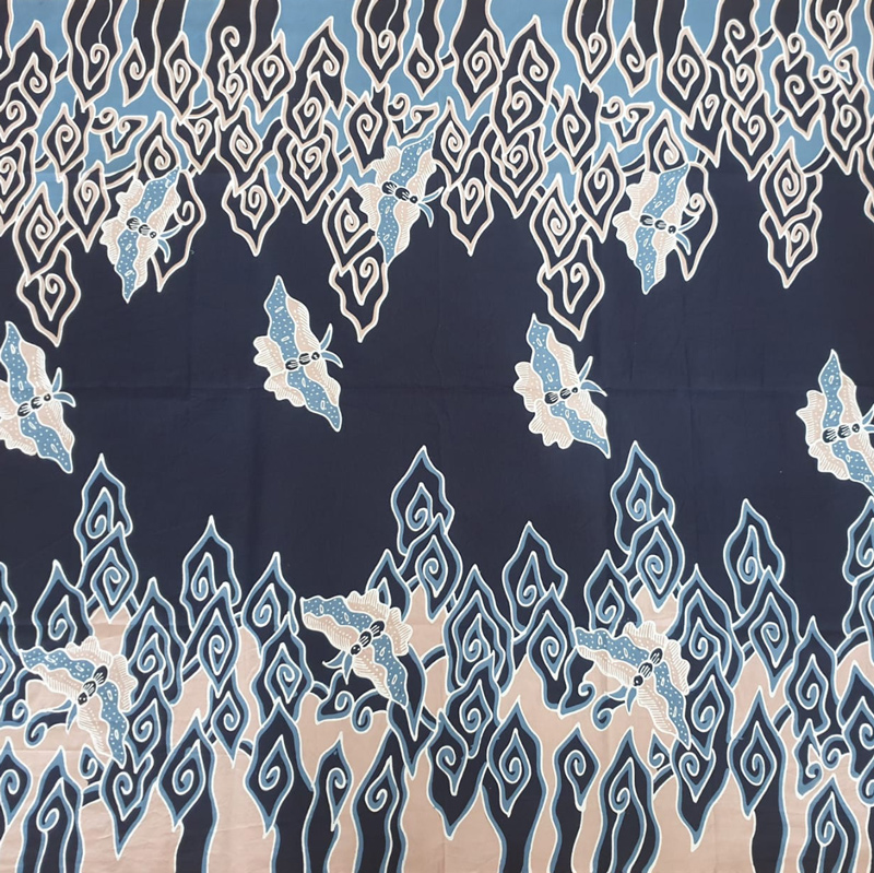 Batik Trusmi Hafiyan Kain Batik Tulis Kupu-Kupu 3 Dimensi Katun