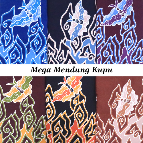 Batik Trusmi Hafiyan Kain Batik Tulis Megamendung Kombinasi Kupu-Kupu