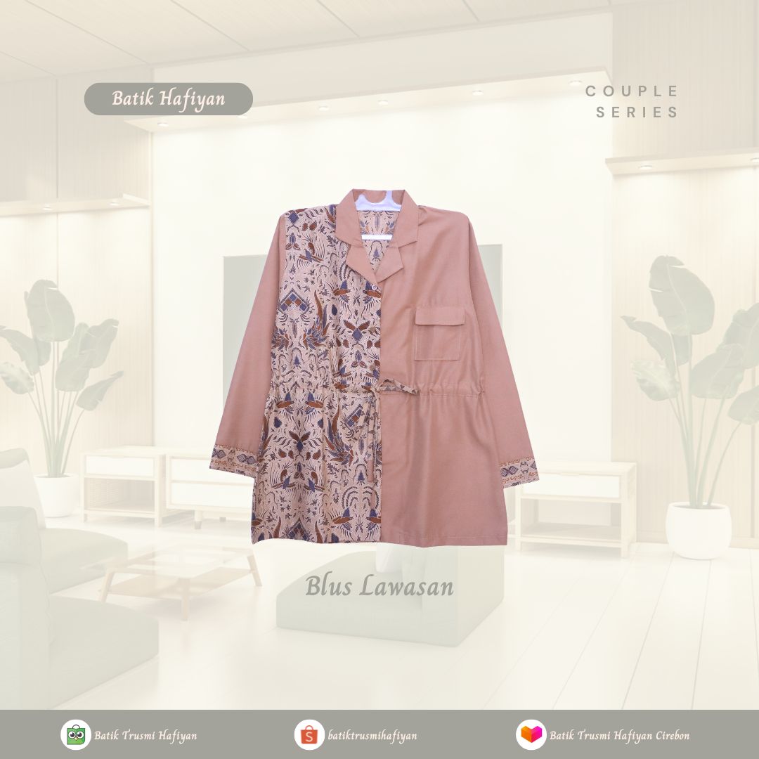 Blus Printing Motif Lawasan