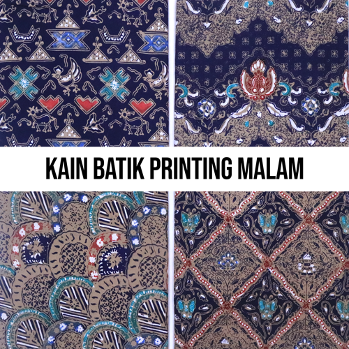 Kain Batik Printing Malam Bahan Katun