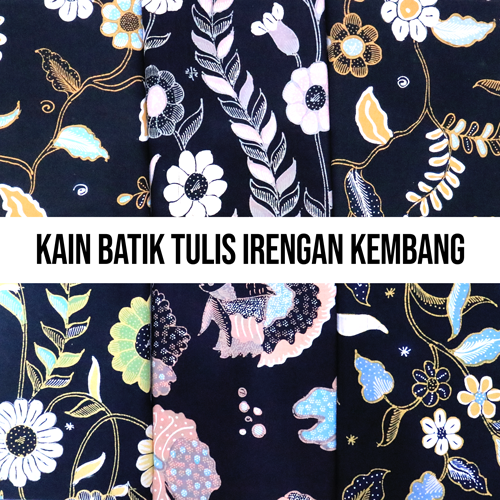 Kain Batik Tulis Irengan Kembang