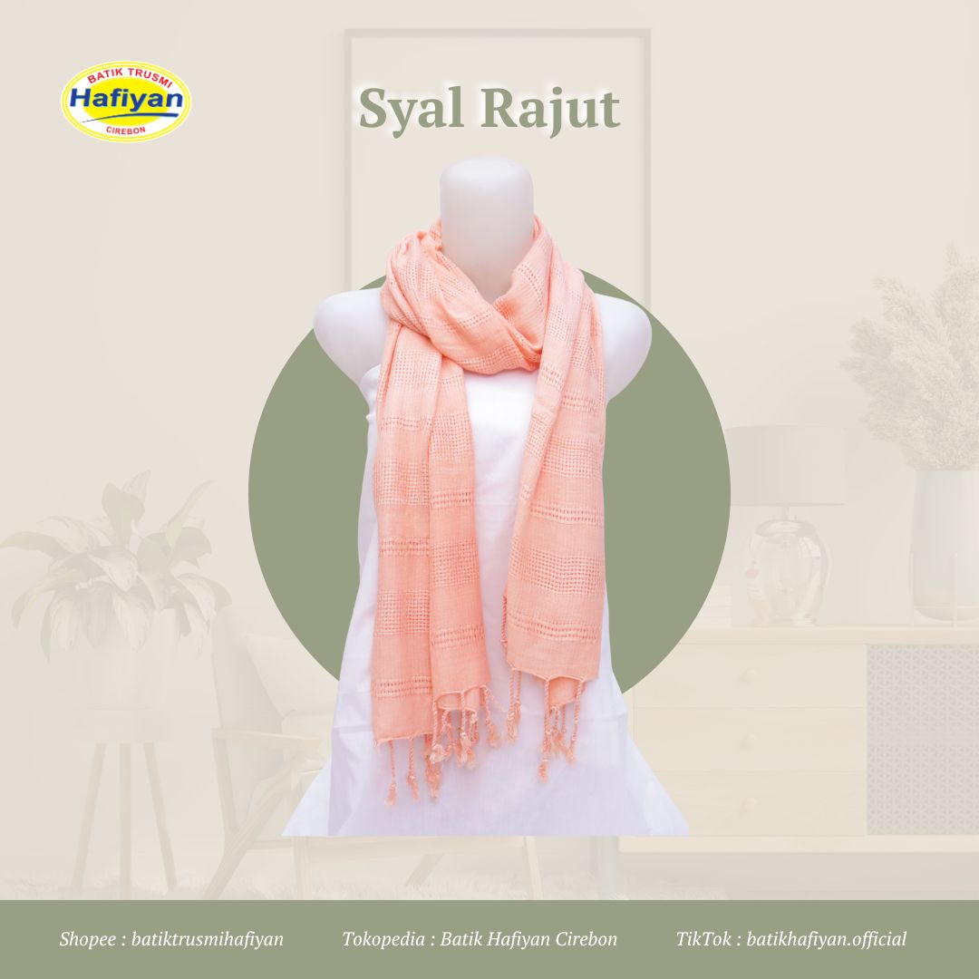 Syal Selendang Rajut Warna Pastel