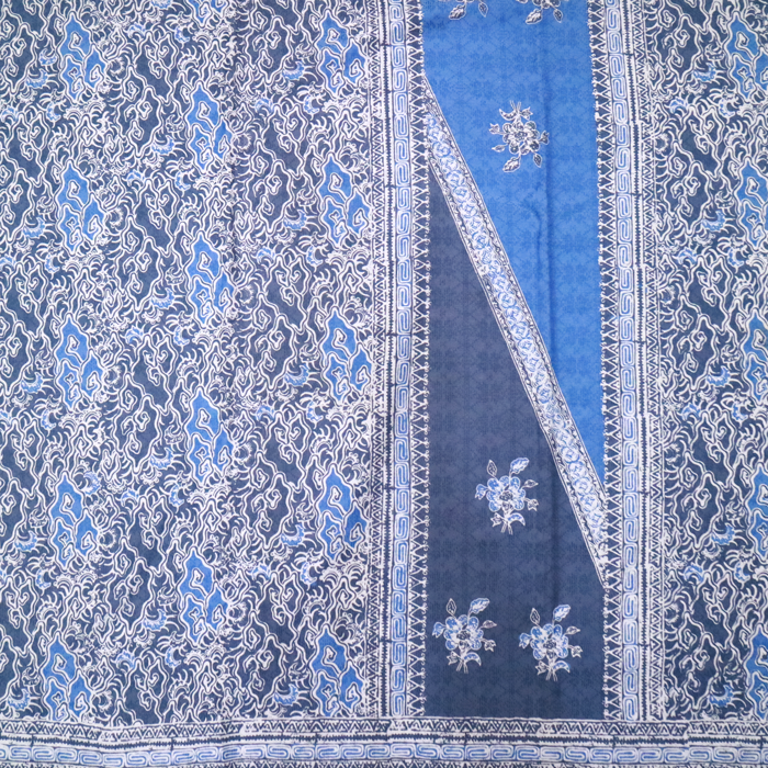 Kain Batik Sarimbit Dobi Isi 4 Warna Biru Cerah