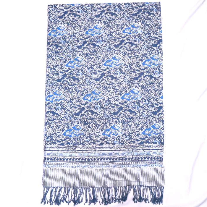 Kain Batik Sarimbit Dobi Isi 4 Warna Biru Cerah