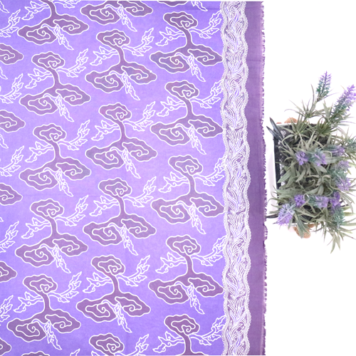 Kain Batik Cap Motif Megamendung Warna Pastel