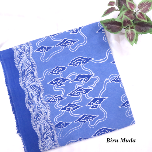 Kain Batik Cap Motif Megamendung Cilik Bahan Paris