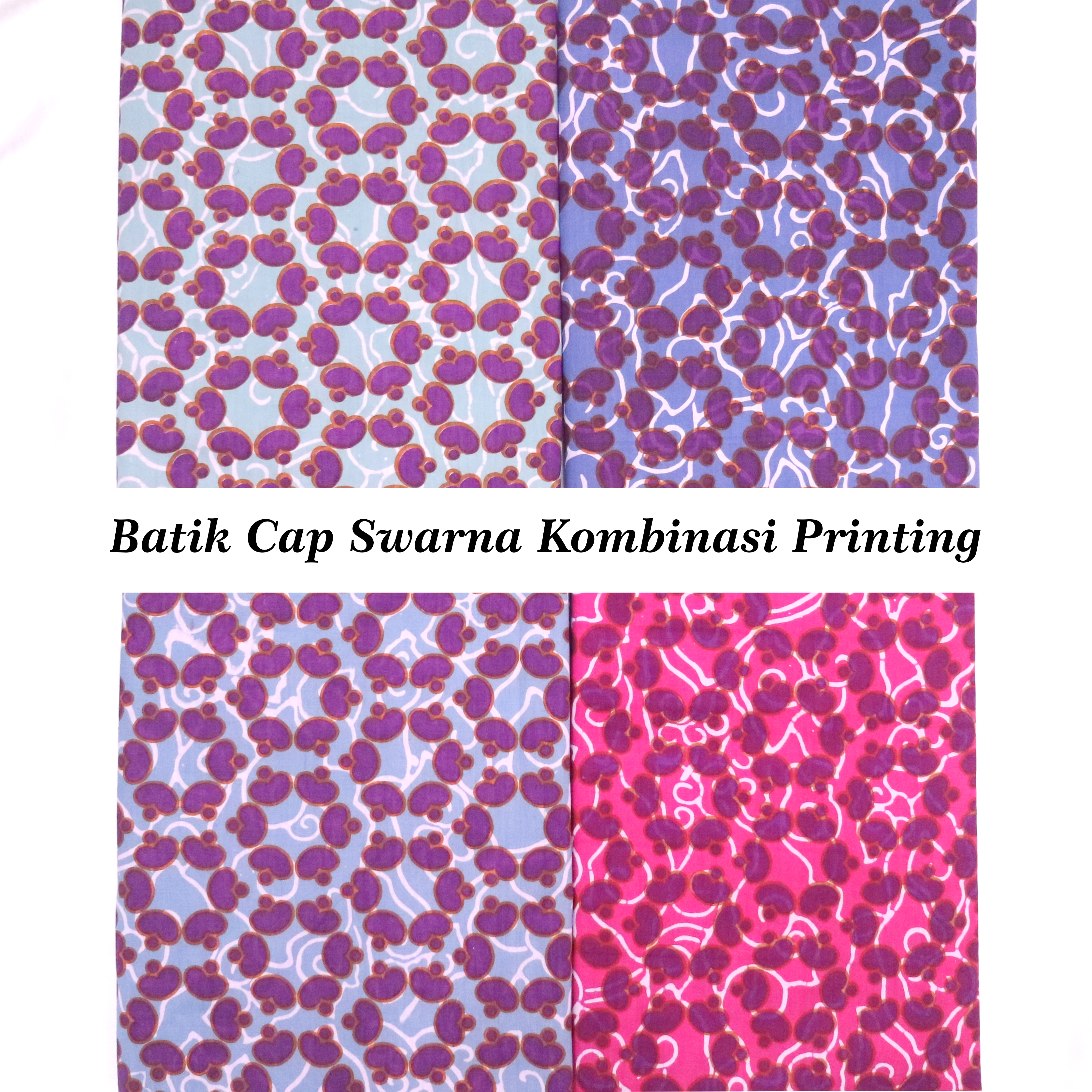 Kain Batik Cap Swarna Kombinasi Printing