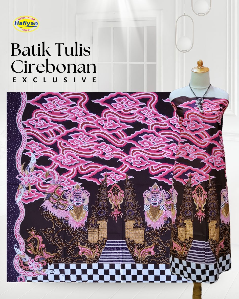 Kain Batik Tulis Megamendung Kombinasi Barong Bali