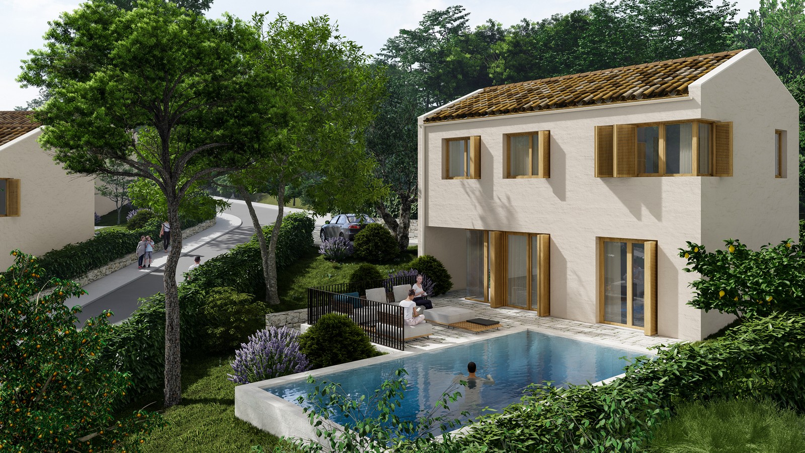 Holiday villa #13 with pool for sale (Kavač)