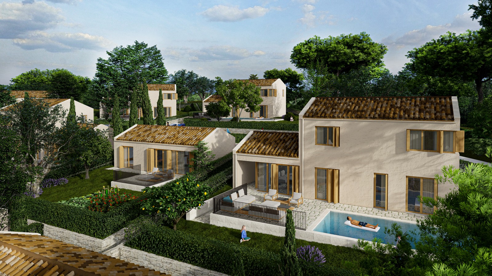Holiday villa #5 with pool for sale (Kavač)
