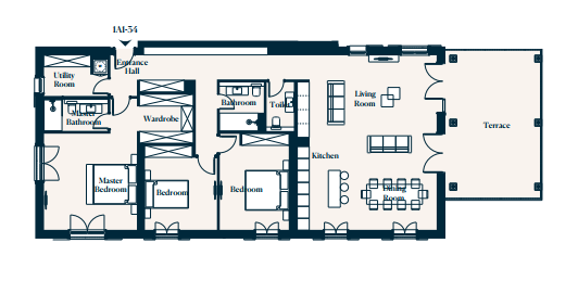 Apartment 1A1-34 in Centrale for sale (Luštica Bay)