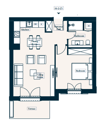 Apartment 14-2-23 in Centrale for sale (Luštica Bay)