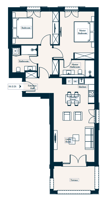 Apartment 14-2-24 in Centrale for sale (Luštica Bay)