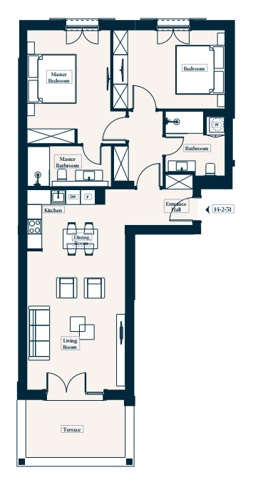 Apartment 14-2-31 in Centrale for sale (Luštica Bay)