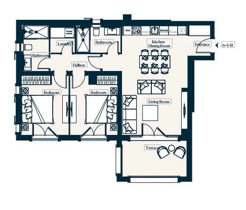 Apartment 6-4-11 in Centrale for sale (Luštica Bay)
