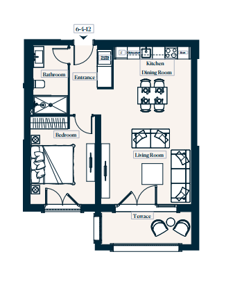 Apartment 6-4-12 in Centrale for sale (Luštica Bay)