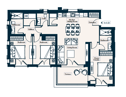 Apartment 6-4-21 in Centrale for sale (Luštica Bay)