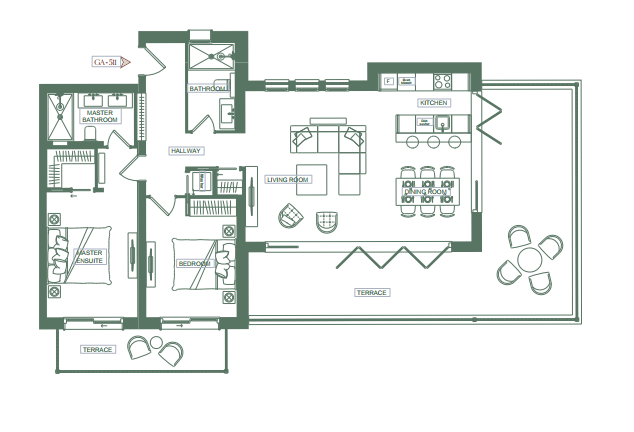 Apartment GA-511 in The Peaks for sale (Luštica Bay)