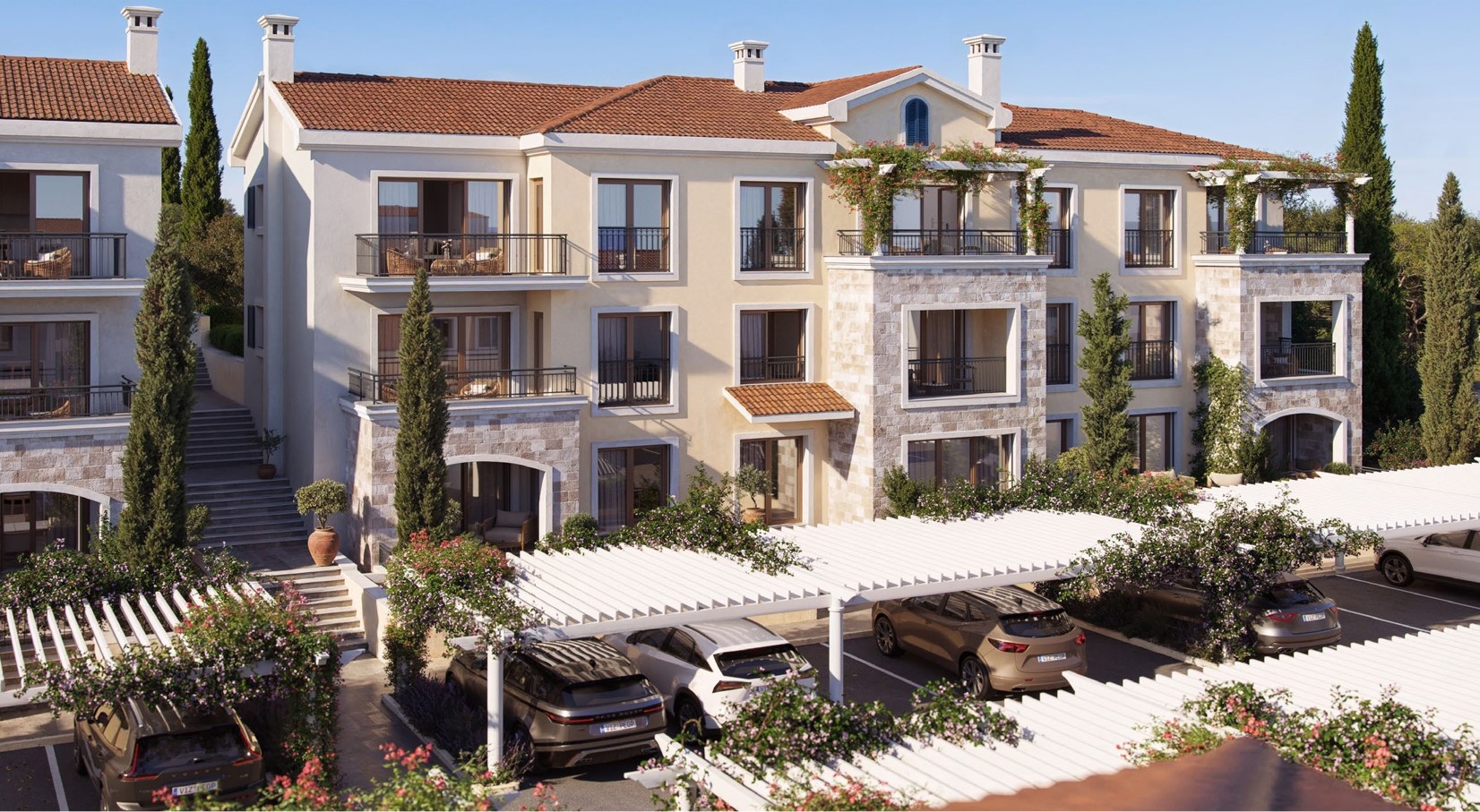 Studio apartment 6-1-02 with yard in Centrale for sale (Luštica Bay)