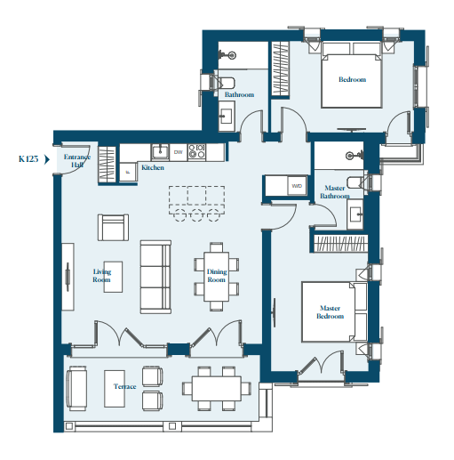Apartment K123 in Marina Village for sale (Luštica Bay)