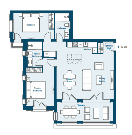 Apartment K411 in Marina Village for sale (Luštica Bay)