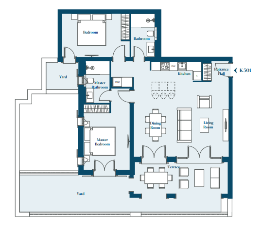 Apartment K501 in Marina Village for sale (Luštica Bay)