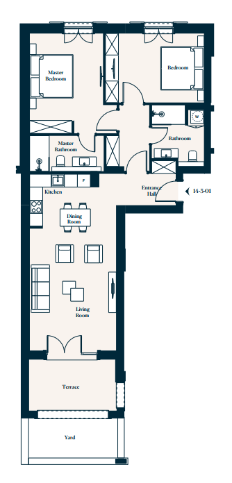 Apartment 14-3-01 in Centrale for sale (Luštica Bay)