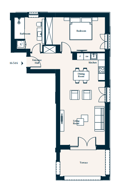 Apartment 14-3-14 in Centrale for sale (Luštica Bay)
