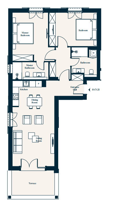 Apartment 14-3-21 in Centrale for sale (Luštica Bay)