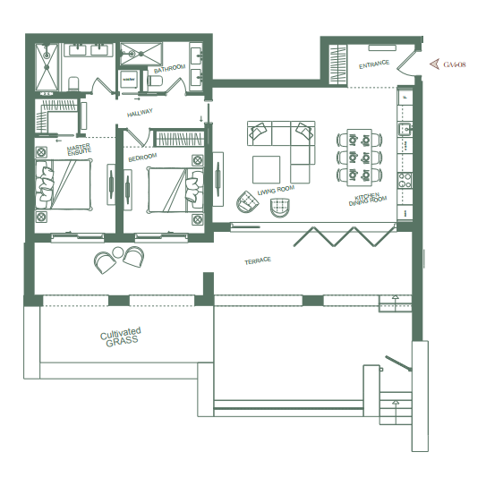 Apartment GA-408 in The Peaks for sale (Luštica Bay)