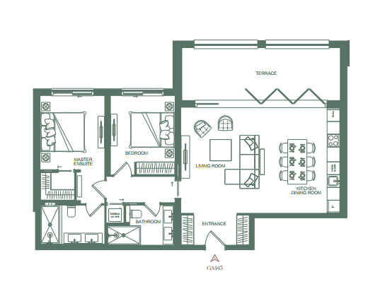 Apartment GA-413 in The Peaks for sale (Luštica Bay)